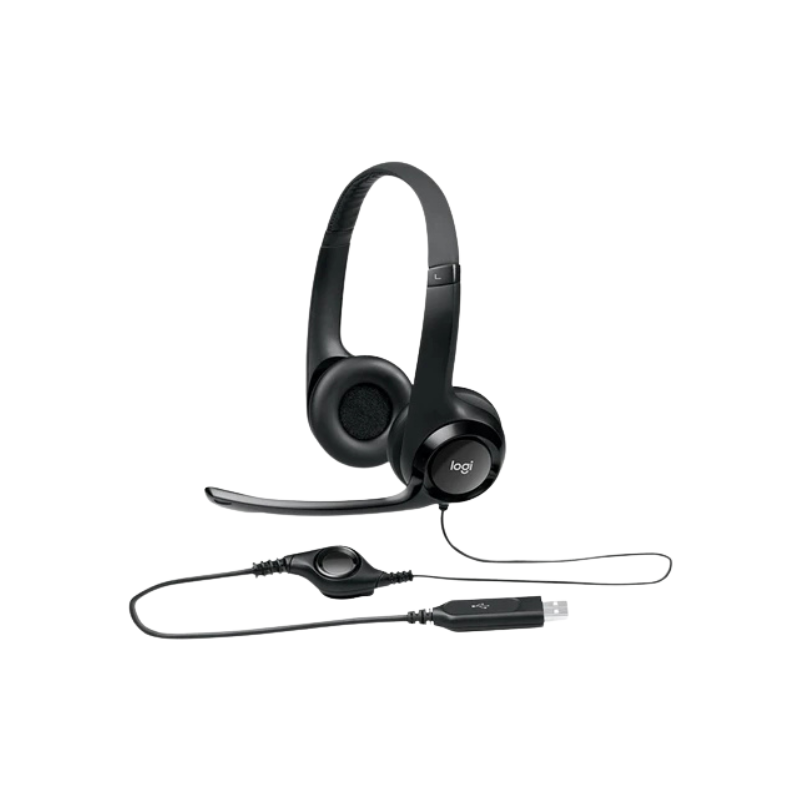 Logitech H390 USB Headset with Noise-Canceling Mic - 981-000406