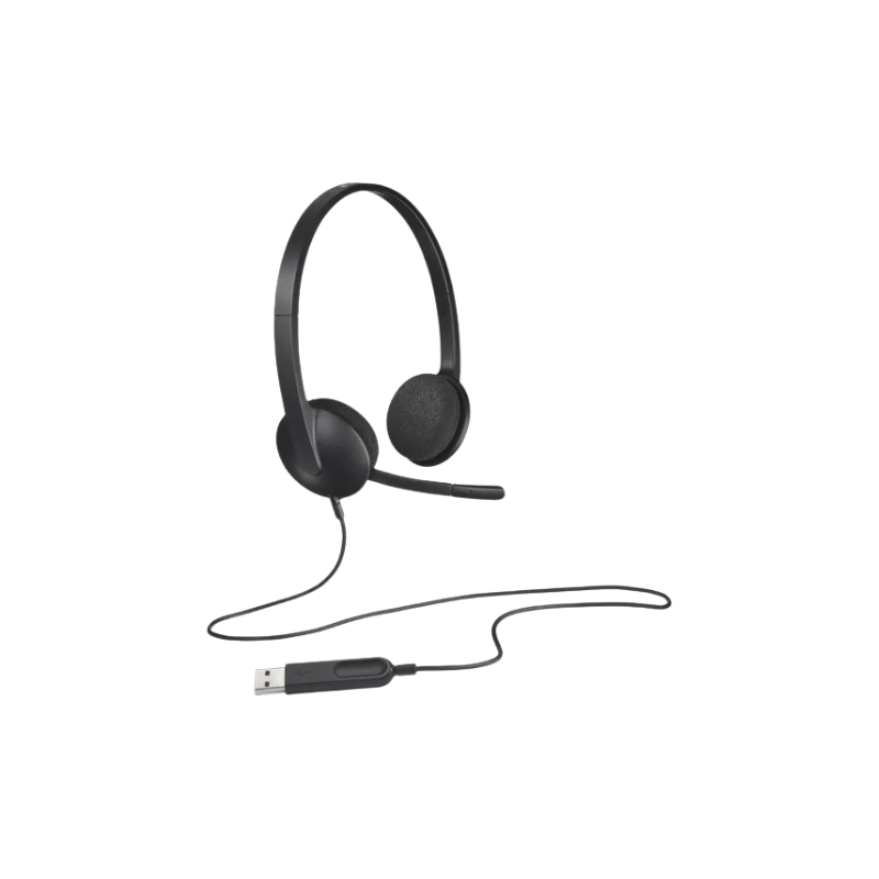 Logitech H340 USB Headset with Noise-Cancelling Mic - 981-000475